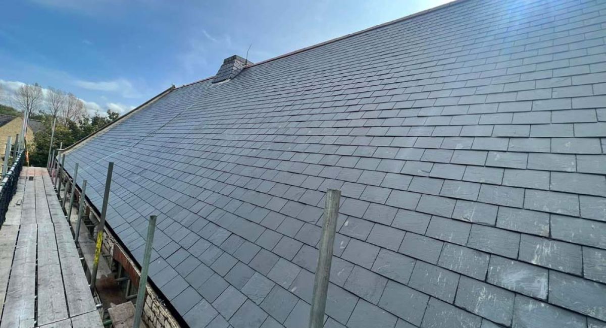 Blue Slate Re-roof in Witney